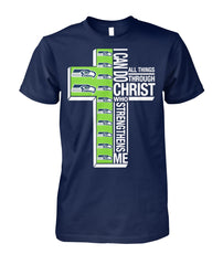 Seattle Seahawks I Can Do All Things Although Christ Who Streng Thens Me Tshirt 2018
