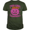 Image of THIS GIRL LOVES HALLOWEEN T SHIRT (PINK)