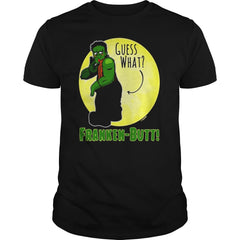 Funny Halloween Shirt for Kids Guess What? Franken-Butt