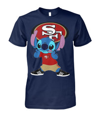 San Francisco 49ers Cute Stitch Collection T-shirt 2018
