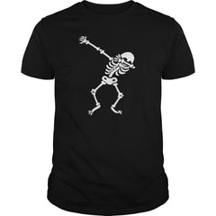 Dabbing Skeleton Shirt Cute Halloween Dab Dance Gift