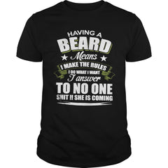 BEARDED T-SHIRT HOODIE SWEATSIRT