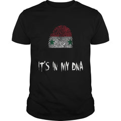 Syria Flag It's In My DNA Fingerprint Design T-Shirt