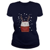 Image of Cat Reindeer Funny Cat T Shirt