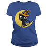 Image of Halloween Black Cat and Moon