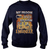 Image of FLIGHT ENGINEER Halloween Shirts My Broom broke T Shirts