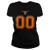 Image of Orange Texas Longhorn Bull #00 T-shirt