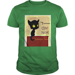 Vintage Tournee du Chat Noir Black Cat Halloween T-Shirt
