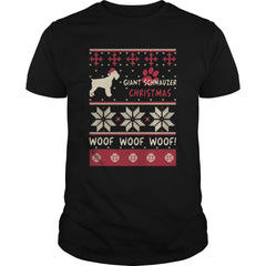GIANT SCHNAUZER CHRISTMAS WOOF WOOF WOOF SWEATER