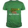 Image of Merry Christmas - truck with a Christmas tree Tshirt