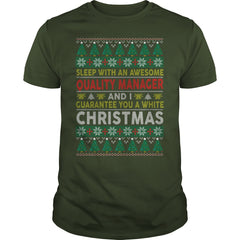 Christmas Job QUALITY MANAGER Ugly Xmas Sweater