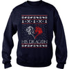 Image of Jon Snow His Dragon ugly Christmas Sweater shirt hoodie sweater longsleeve