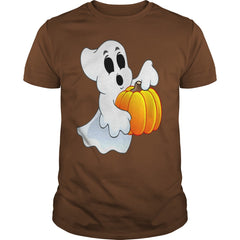 Happy Halloween Ghost and Pumpkin
