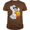 Image of Happy Halloween Ghost and Pumpkin