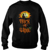 Image of TRICK OR WINE T SHIRT HALLOWEEN COSTUME GIFT