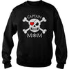 Image of Captain Mom Pirate Theme T-Shirt Halloween