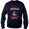 Image of SCARY SNOWMAN HALLOWEEN SPECIAL T SHIRT