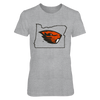 Image of LOGO IN STATE OUTLINE - OREGON STATE BEAVERS