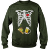 Image of Maternity Shirt Skeleton Baby Beer and Pizza T-shirt