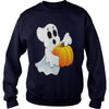 Image of Happy Halloween Ghost and Pumpkin