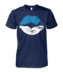 Detroit Lions - Two Coloured Lipstick T-shirt
