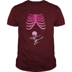 Halloween Kung Fu Skeleton Baby Maternity T-Shirt