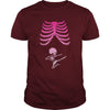 Image of Halloween Kung Fu Skeleton Baby Maternity T-Shirt