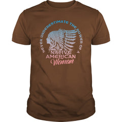 NATIVE AMERICAN WOMAN POWER T SHIRT NATIVE AMERICAN 2017