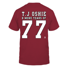 T.J Oshie, 8 More Years of 77 - Printed Back