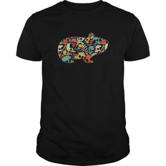HAMSTER Skeleton Bone Skull Vintage Retro T-shirt Halloween