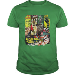 Vintage Style Sci Fi Horror Movie Poster Collage T-Shirt