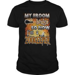 ZOOKEEPER Halloween Shirts My Broom broke T Shirts