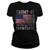 Image of Trump 45 Find Your Safe Space Snowflake Shirt