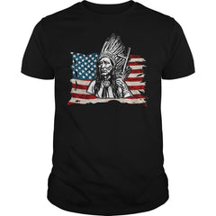 NATIVE AMERICAN VINTAGE TEE AMERICANA SHIRT