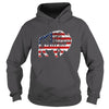 Image of Buffalo Native American USA Flag T-Shirt