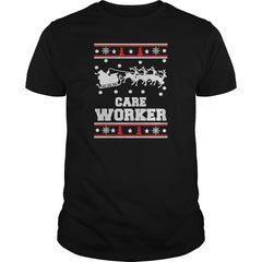 Care worker - Awesome christmast care worker tee
