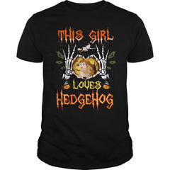 This Girl Loves Hedgehog Halloween