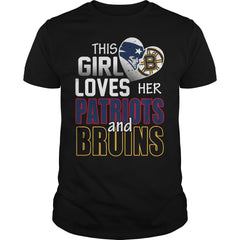 Boston - PATRIOTS BRUINS Girl Tshirt, Boston - PATRIOTS BRUINS Girl Hoodies