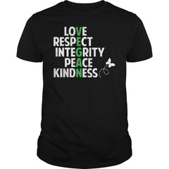 Love Respect Integrity Peace Kindness