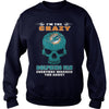 Image of I'm the Crazy DOLPHINS Fan T-Shirt