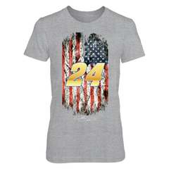 Chase Elliott NASCAR 24 Patriotic Distressed Flag