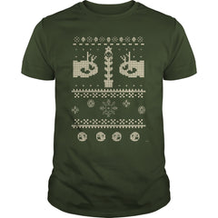 Ugly Mario Christmas Sweater Womens Fitted VNeck TShirt SHIRT 2017