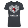 Image of Saginaw Valley State Cardinals - Lace Heart Logo