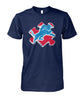 Image of Detroit Lions - Lions and Puzzle T-shirt