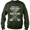 Image of Hunting - It is a sport that is in my blood tee T-Shirt_1