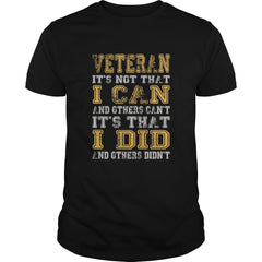 Veteran It's that i did and others didn't