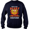 Image of THIS IS MY SCARY WINE COSTUME T SHIRT HALLOWEEN COSTUME GIFT