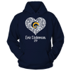 Image of Los Angeles Rams - Dickerson - Lace Heart Logo