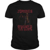 Image of Zombies Ruined This Shirt Funny Halloween Distressed T-Shirt