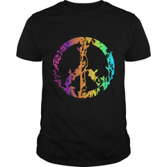 Colored nature animal peace sign